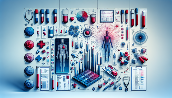 Infographic outlining blood test units and their significance in diagnosing health conditions.
