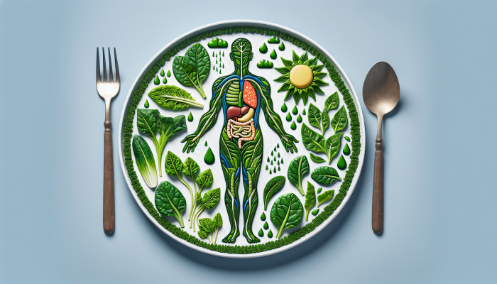 A detailed diagram showing folate's role, health implications, and influencing factors for health education.