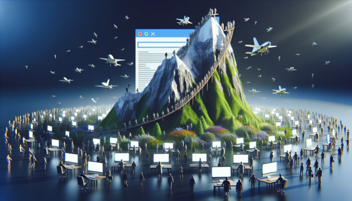A website ascending search engine rankings, attracting more visitors and boosting organic traffic and conversions.