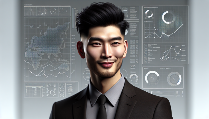 A stylish man with a sharp, well-groomed short haircut, confident and modern.