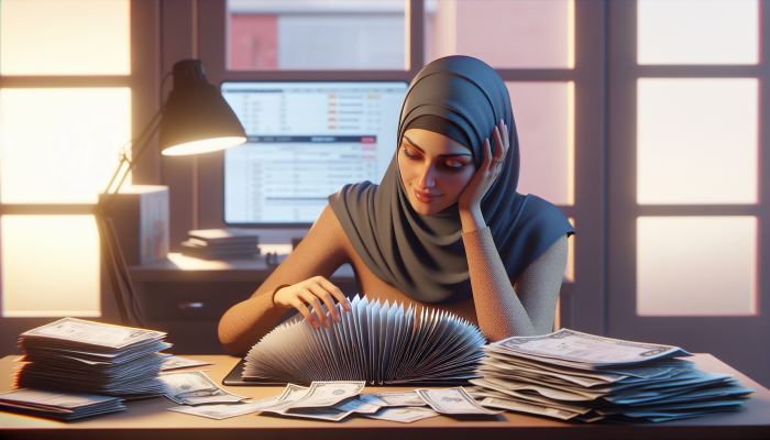 Debt Consolidation Plan: Discover Emotional Benefits for Peace | DCL A person relieved at a desk, bills consolidated into one folder, symbolizing reduced stress from debt consolidation.