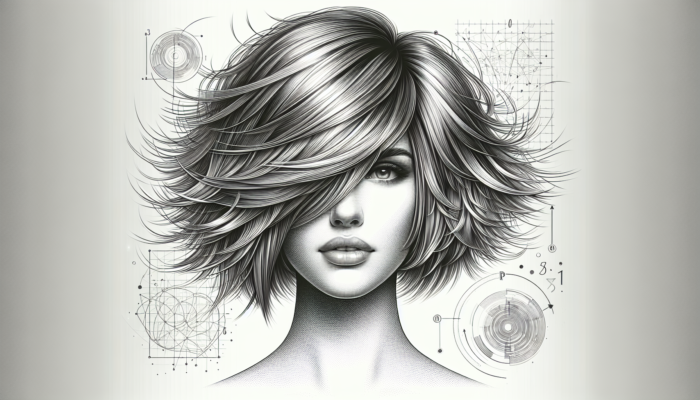 A woman with a layered bob, demonstrating volume and movement, styled with texturizing products.