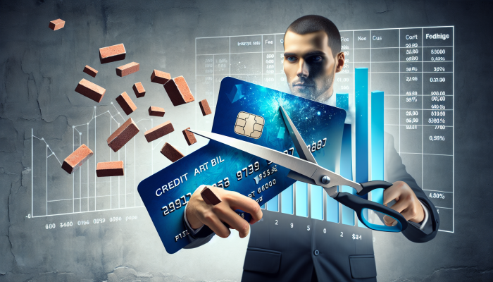 Online Lenders For Debt Consolidation Loans: The Ultimate Guide | DCL A person cutting a credit card bill, symbolising debt consolidation and financial savings.