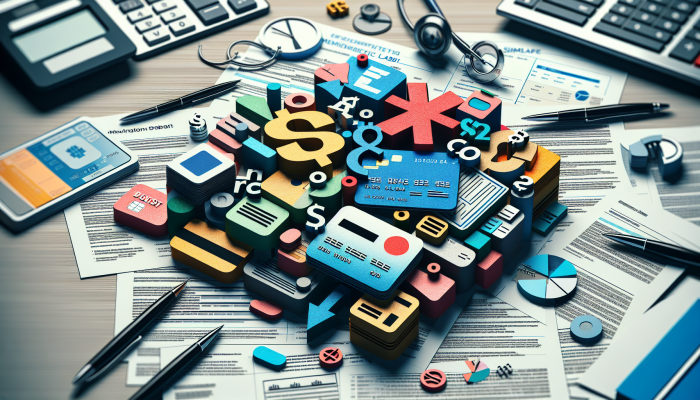 How To Make Debt Consolidation Work For You | DCL Various debts like credit cards, loans, and medical bills merging into a single loan document.