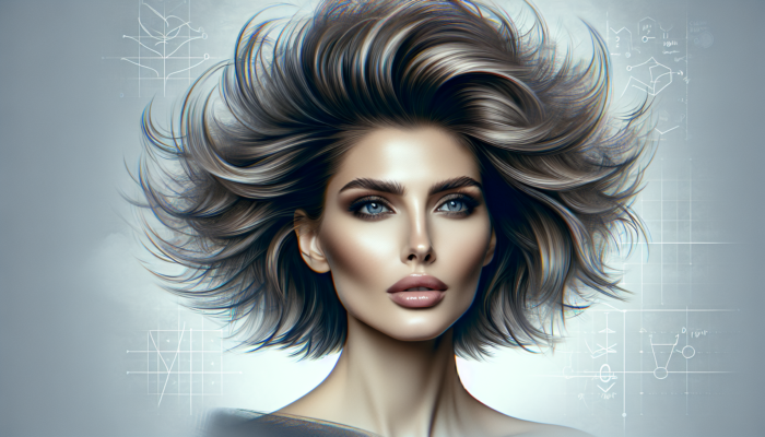 Woman with medium to thick hair in butterfly haircut, featuring voluminous and wispy layers, styled with volumizing and texturizing products.