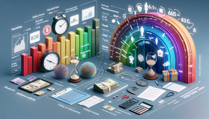 Clearing Up Debt Consolidation Confusion: A Clear Guide | DCL A colourful spectrum representing various debt consolidation options in the UK, including personal loans with fixed rates.