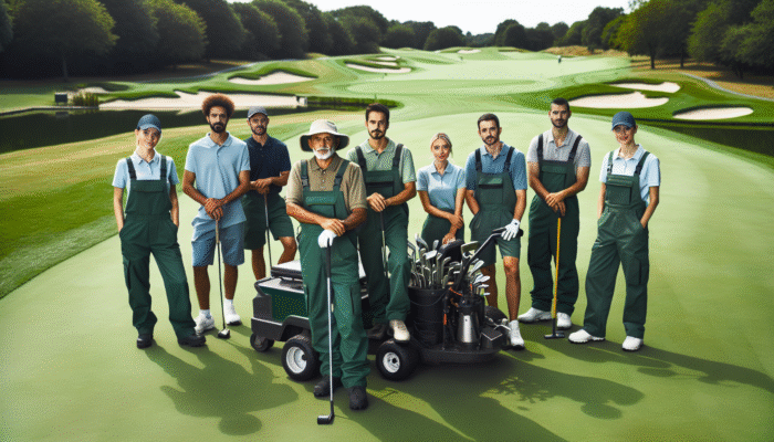 Dedicated team at Maritzburg Golf Club maintaining lush fairways, smooth greens, and well-kept bunkers throughout the year.