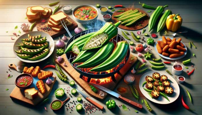 Grilled Okra with Smoked Paprika: A Tasty Dish