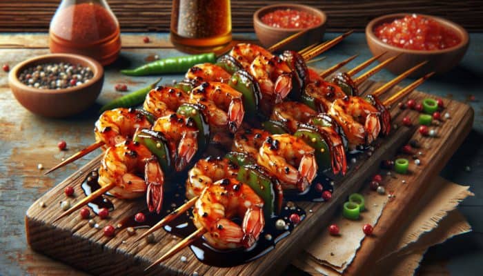 Cajun BBQ Shrimp Skewers: A Tasty Treat from Louisiana